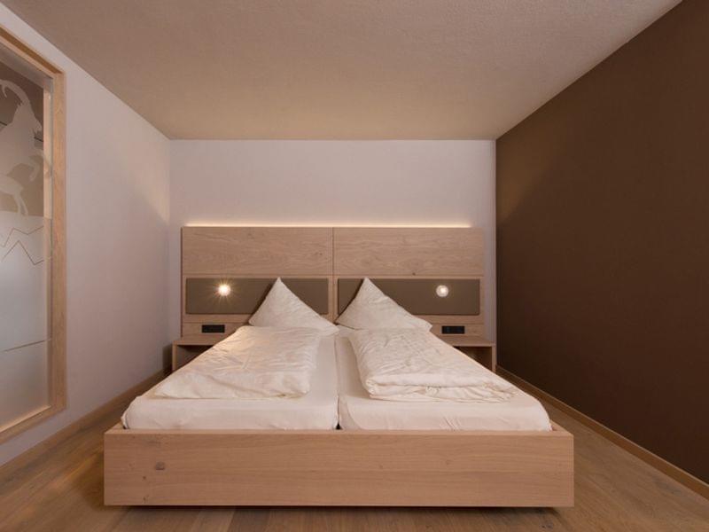 Bett im Hammerspitze-Appartement
